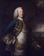 Sir Joshua Reynolds Portrait of George Anson oil painting reproduction
